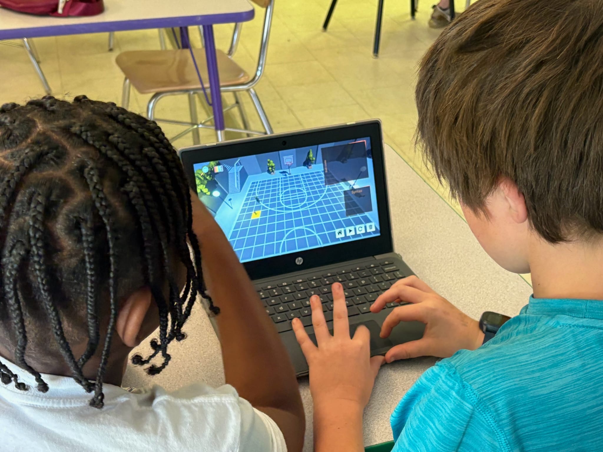 Closeup of BallCode game